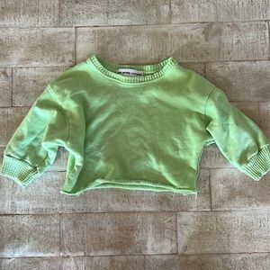 Sun Peony Coconut neon green sweater 12-18 months